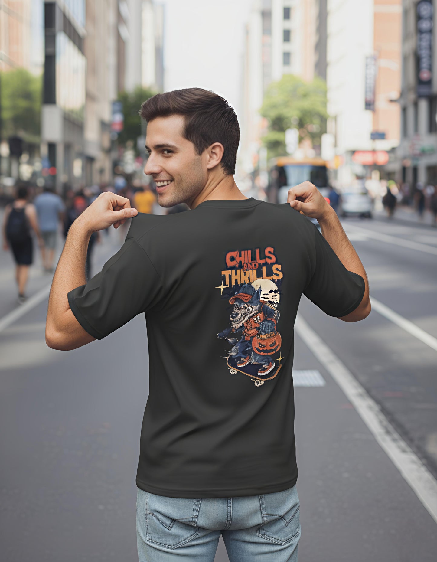 SR Lagesy Standard Crew T-Shirt Chill And Thrills