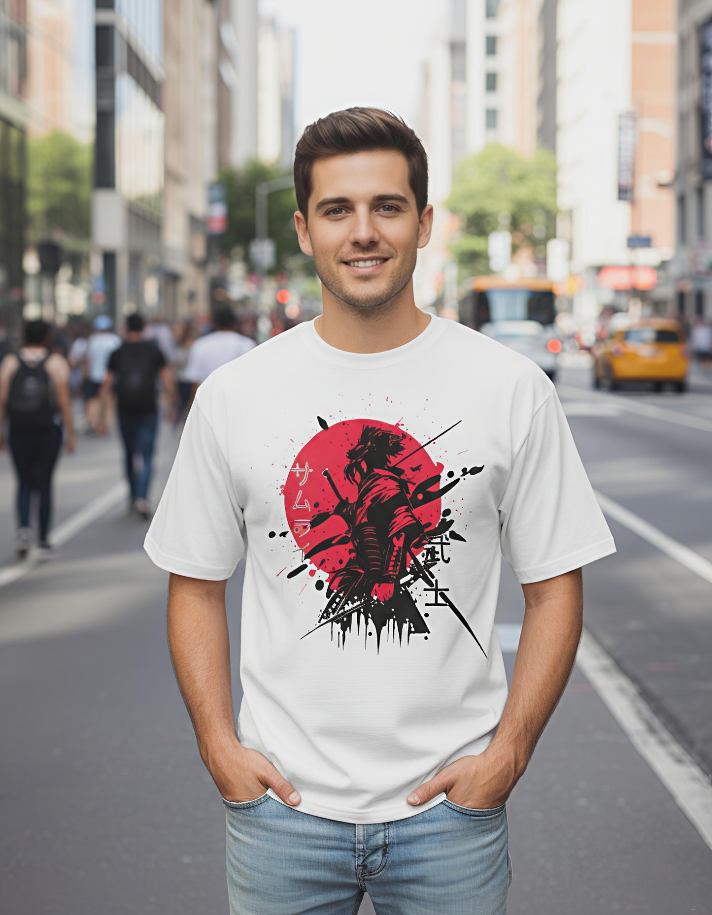 SR Lagesy Classic Crew T-shirt Shadow Samurai Street Tee - Power, Honor & Style in  Every Move"