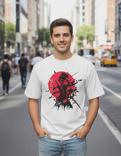 SR Lagesy Classic Crew T-shirt Shadow Samurai Street Tee - Power, Honor & Style in  Every Move"